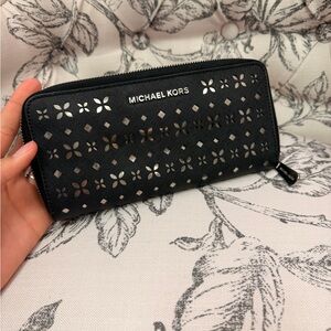 Michael Kors Black Cutout Women's Wallet